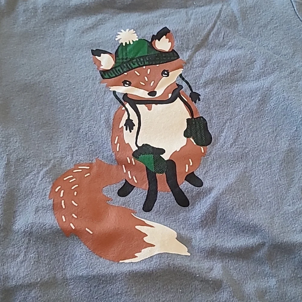 First Impressions Christmas Short Sleve Shirt, Blue, Sizes 6-9 months. - Picture 5 of 5